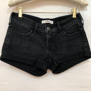 Hollister Black Denim Shorts